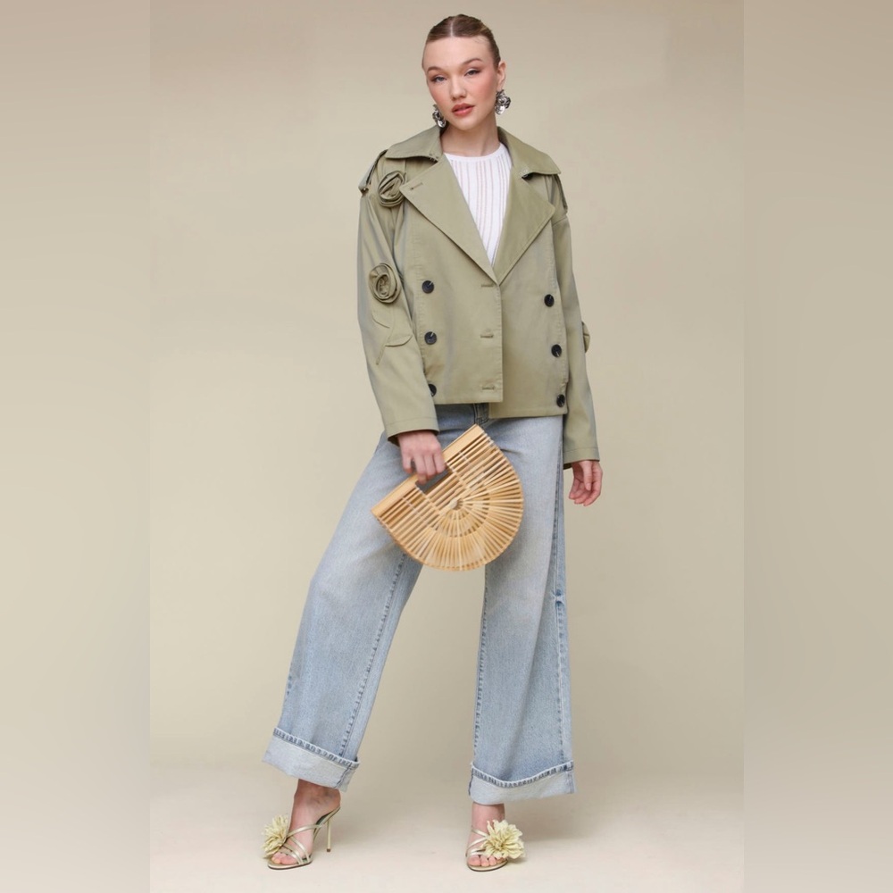 Stylish Green Double-Breasted Jacket